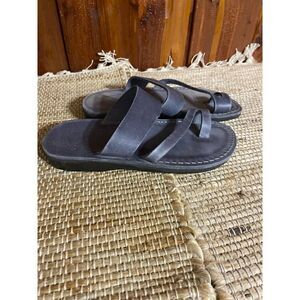Jerusalem Sandals handmade leather gray strappy sandals